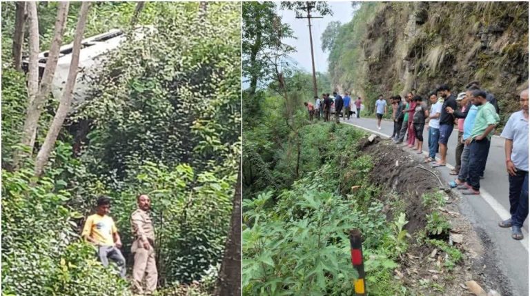 चमोली में तीर्थयात्रियों से भरा वाहन दुर्घटनाग्रस्त, नौ लोग गंभीर