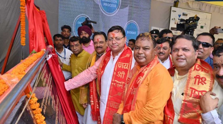 रुद्रपुर में सीएम ने किया ₹2435.11 लाख की 4 योजनाओं
