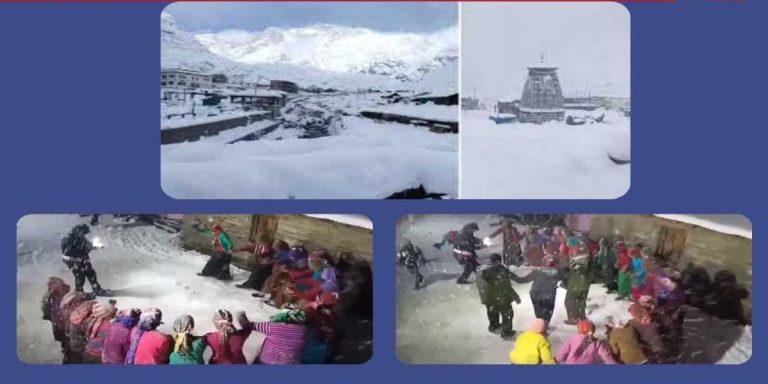 टिहरी में हुई ये शादी सु्र्खियां में छाई, बर्फबारी के