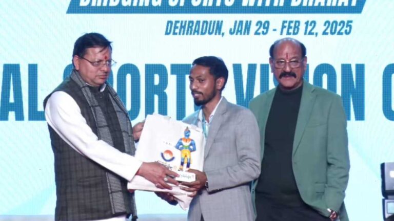 मुख्यमंत्री ने 38वें राष्ट्रीय खेल के अंतिम दिन ‘मौली संवाद’