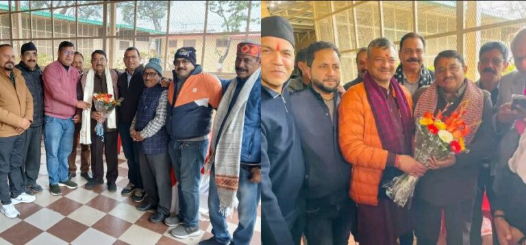 रायपुर विधायक उमेश शर्मा काऊ के जन्मदिन पर मुख्यमंत्री धामी