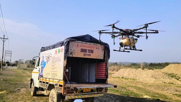 उनती एग्री और मारुत ड्रोन्स ने शुरु की ‘ड्रोन यात्रा’