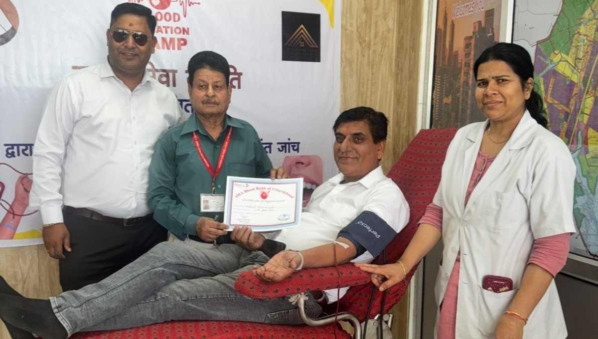 मानव सेवा समिति ने आयोजित किया रक्तदान शिविर, डॉ. अनिल