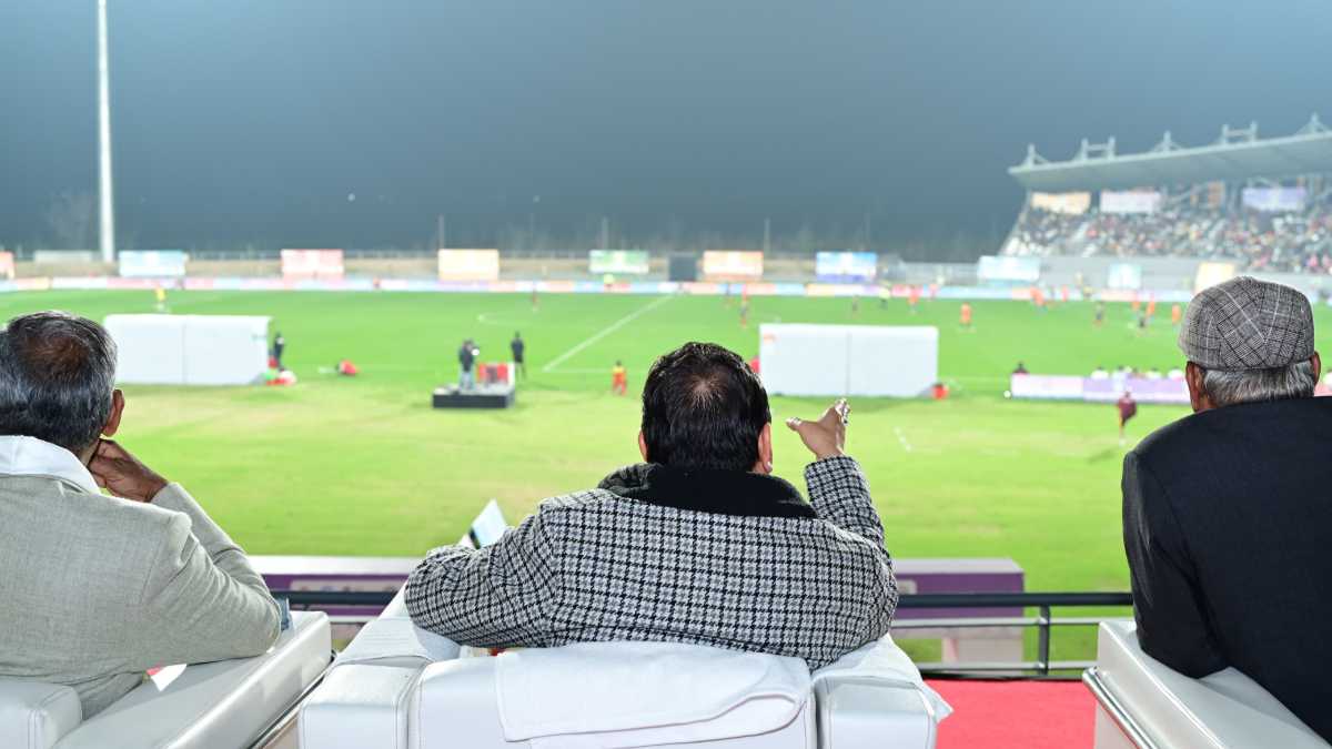 मुख्यमंत्री धामी ने गौलापार स्पोर्ट्स स्टेडियम में राष्ट्रीय खेलों की