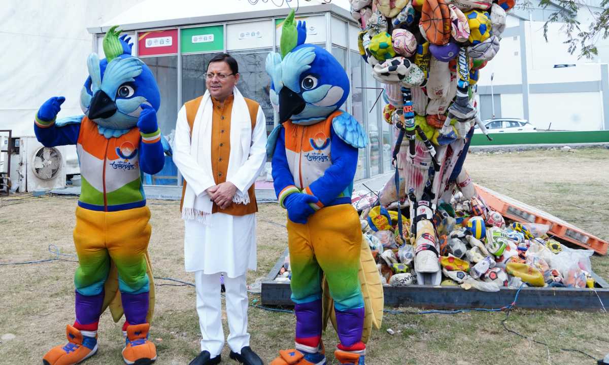 सीएम धामी ने महाराणा प्रताप स्पोर्ट्स स्टेडियम में 38वें राष्ट्रीय