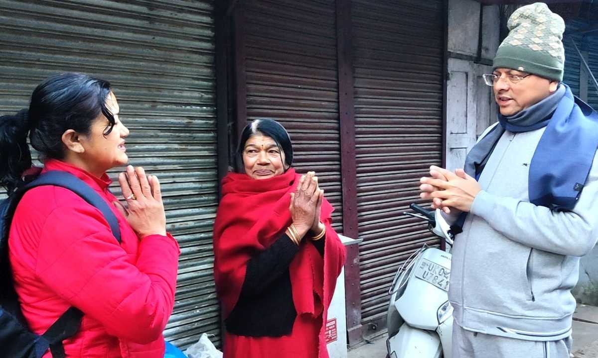 सीएम धामी ने नैनीताल में मॉर्निंग वॉक के दौरान जनता