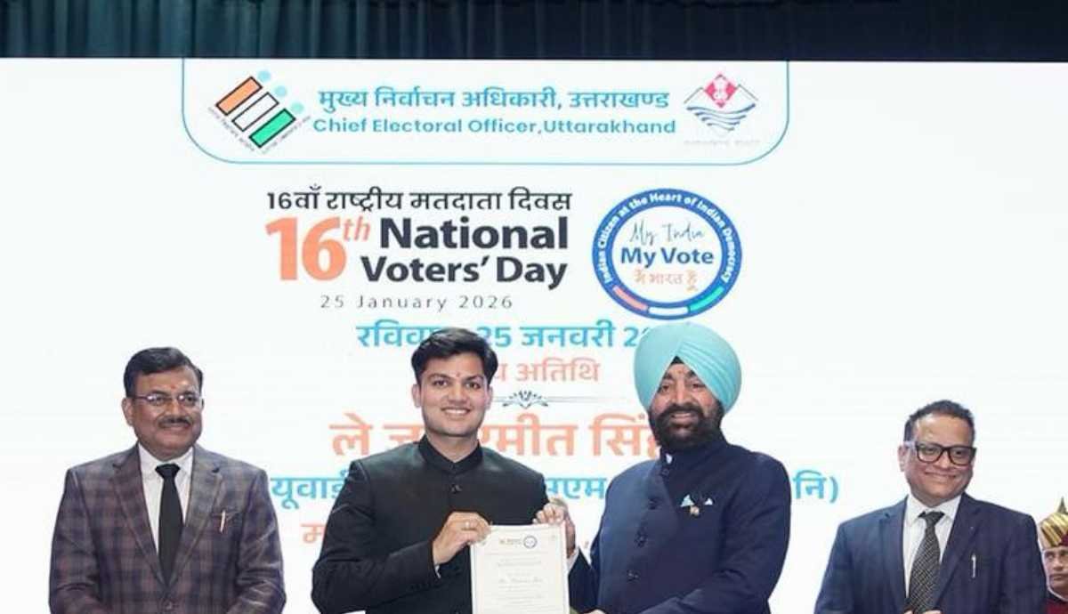 राष्ट्रीय मतदाता दिवस पर रुद्रप्रयाग को ‘स्टेट बेस्ट इलेक्ट्रोरल प्रैक्टिसेज