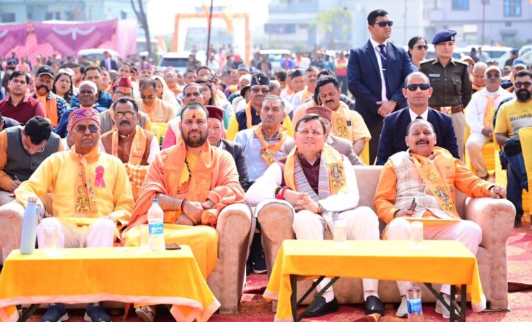 बालावाला में विराट हिंदू सम्मेलन में शामिल हुए मुख्यमंत्री पुष्कर