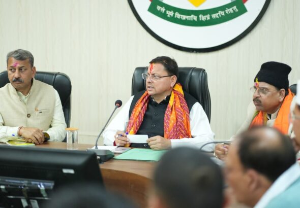 हल्द्वानी में कानून व्यवस्था और विकास कार्यों की मुख्यमंत्री ने