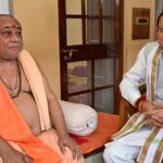 हरिद्वार में मुख्यमंत्री धामी ने शंकराचार्य स्वामी राजराजेश्वराश्रम महाराज से