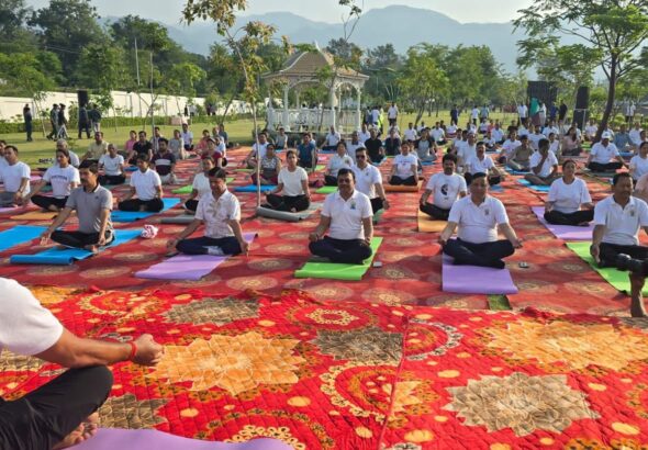 सिटी फॉरेस्ट पार्क में योग दिवस पर उमड़ा जनसैलाब…